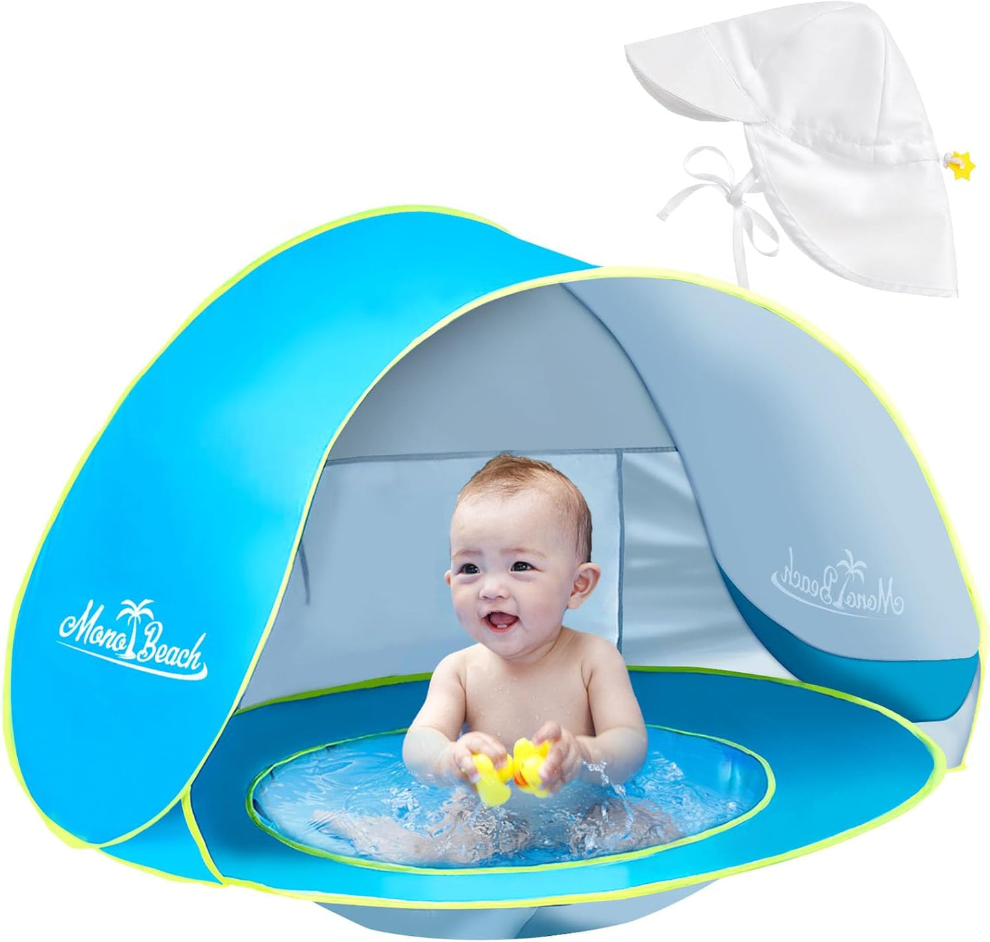 Monobeach Baby Beach Tent Pop Up Portable Shade Pool UV Protection Sun Shelter for Infant