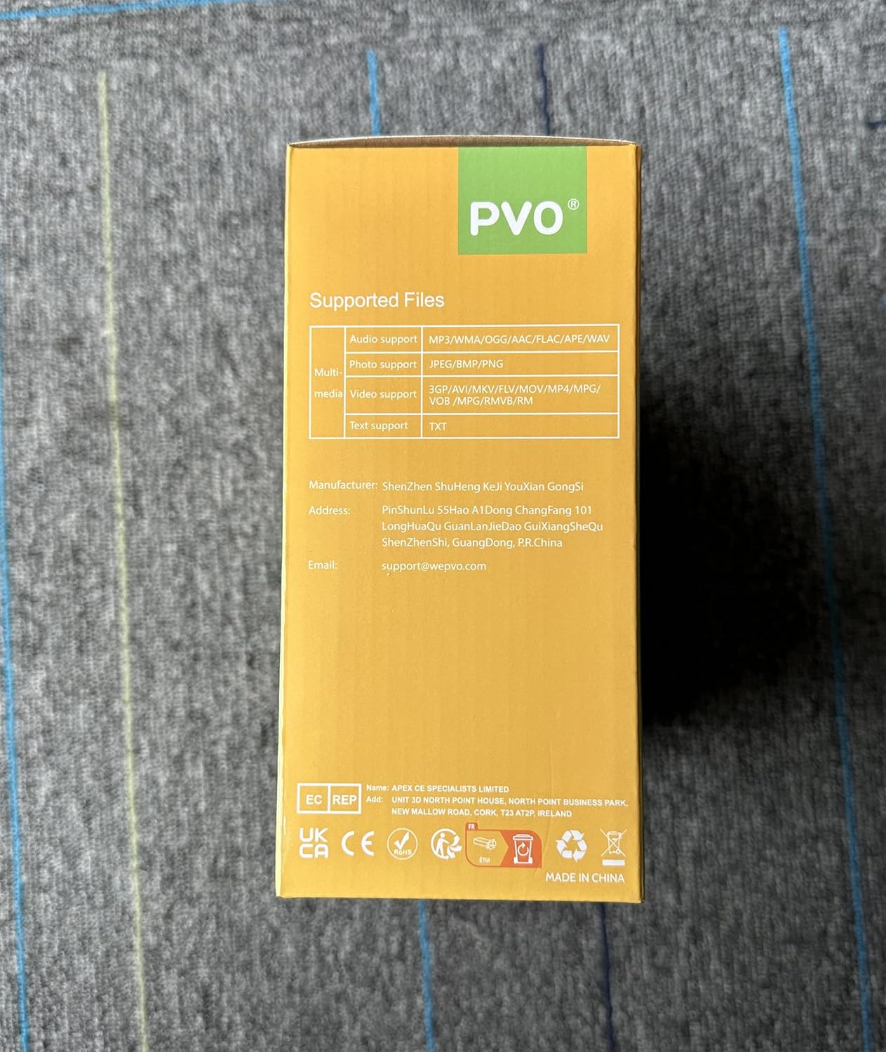 PVO Mini Projector Portable For Cartoon, Outdoor Video Projectors, LED Pico Movie-Projector for Home Theater, Kids Gift, Video Can Be Easily Mirrored Directly to The Projector Via Data Cable